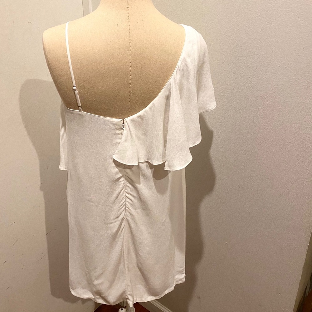 1.STATE White Ruffle Dress 2 Small - Picture 6 of 8
